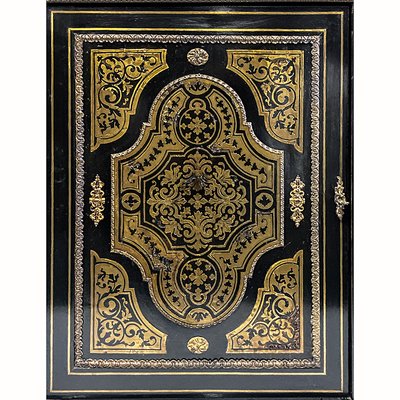 Napoleon III Single Door Cabinet Boulle in Inlay, Mid-19th Century-BEW-1395933