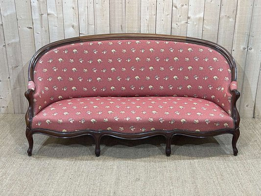 Napoleon III Sofa in Mahogany-QYF-1311960