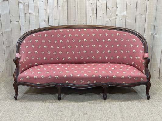 Napoleon III Sofa in Mahogany-QYF-1311960