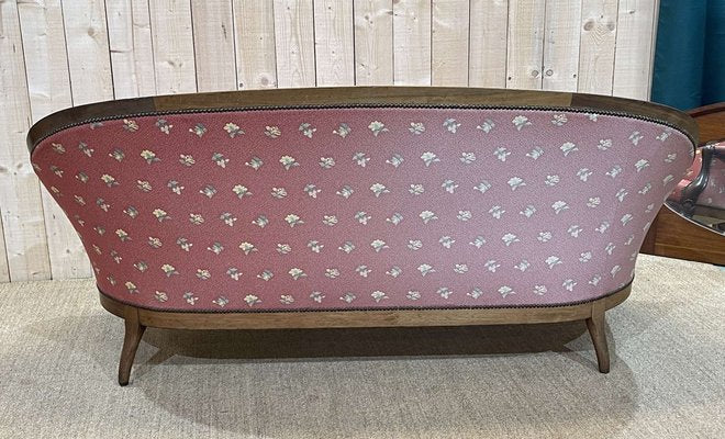 Napoleon III Sofa in Mahogany-QYF-1311960