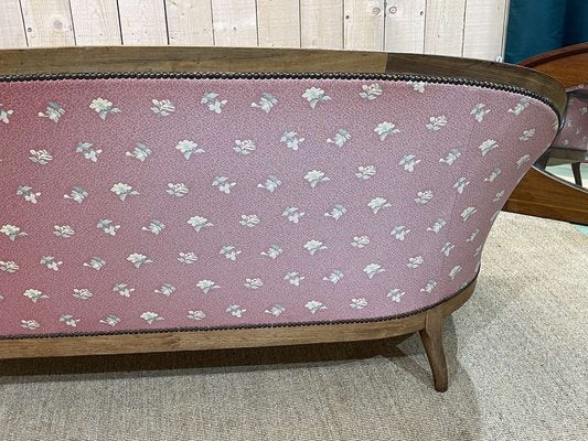 Napoleon III Sofa in Mahogany-QYF-1311960