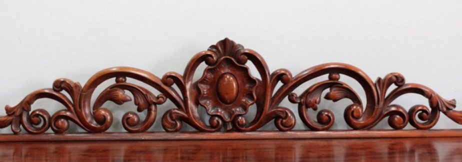 Napoleon III Solid Mahogany Console, Mid-19th Century-RVK-1075208