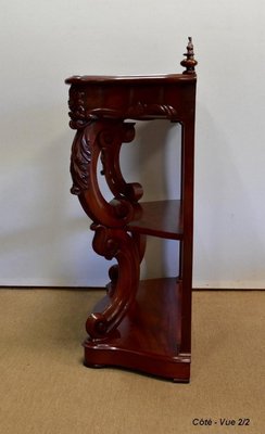 Napoleon III Solid Mahogany Console, Mid-19th Century-RVK-1075208