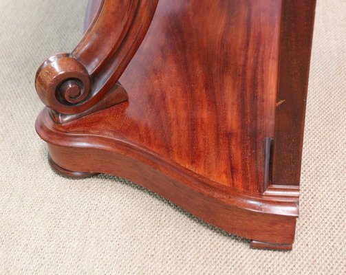 Napoleon III Solid Mahogany Console, Mid-19th Century-RVK-1075208