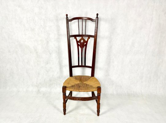 Napoleon III Straw Nanny Chair, 1800s-ZCY-1375454