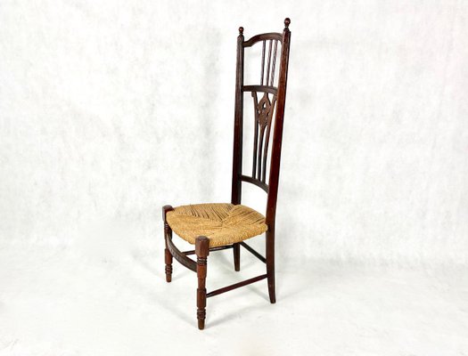 Napoleon III Straw Nanny Chair, 1800s-ZCY-1375454