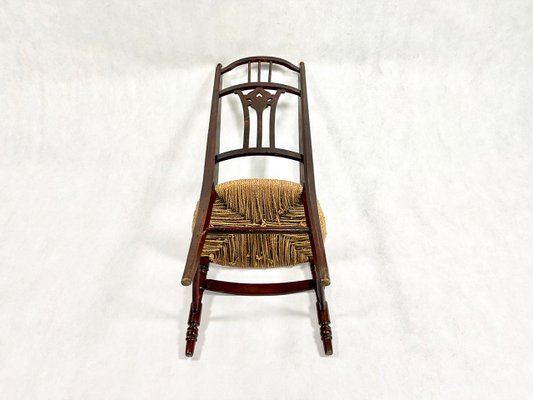 Napoleon III Straw Nanny Chair, 1800s-ZCY-1375454