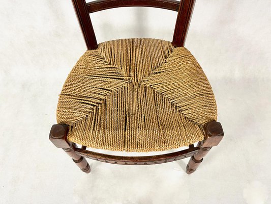 Napoleon III Straw Nanny Chair, 1800s-ZCY-1375454