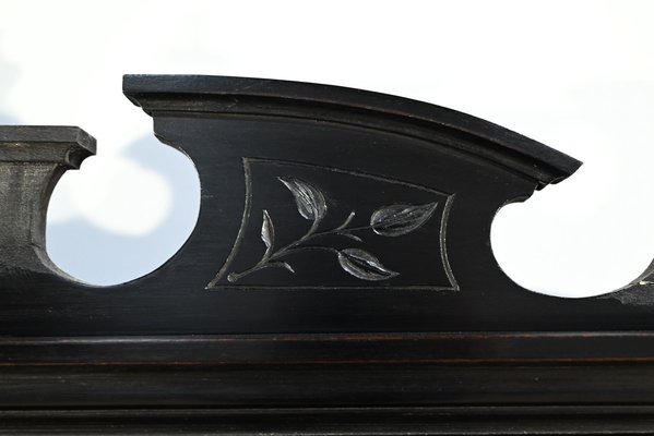 Napoleon III Style Blackened Pearwood Meuble d'Entre Deux, Late 19th Century-RVK-1751787