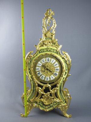 Napoleon III Style Boulle and Gilt Brass Table Alarm Clock, 20th Century-PWG-1780393