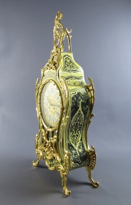 Napoleon III Style Boulle and Gilt Brass Table Alarm Clock, 20th Century-PWG-1780393