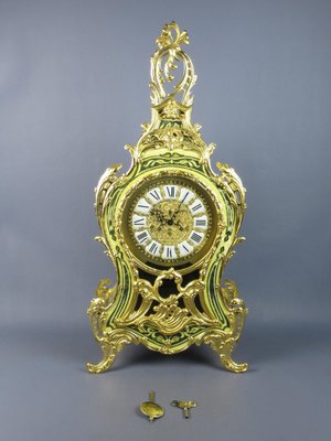 Napoleon III Style Boulle and Gilt Brass Table Alarm Clock, 20th Century-PWG-1780393