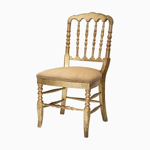 Napoleon III Style Chiavari Solid Wooden Hand-Crafted Gold Leaf Chair, France, 1960s-UZ-946420