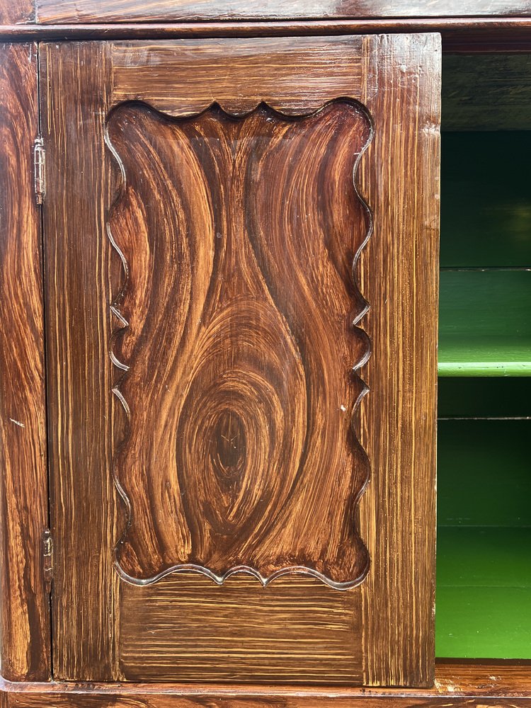 Napoleon III Style Grain Painted Sideboard, 1950s