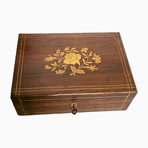 Napoleon III Style Walnut Table Box, 1870s-QRS-1384291