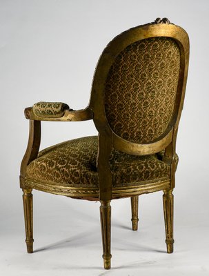 Napoleon III Style Wooden Armchair, Italy, 1900s-RAQ-1126731