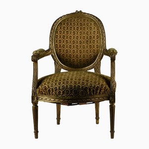 Napoleon III Style Wooden Armchair, Italy, 1900s-RAQ-1126731