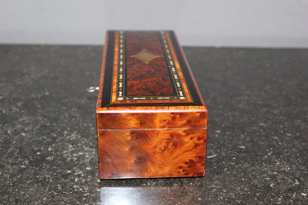 Napoleon III Time Jewelry Box in Marquetry-BCR-1742558