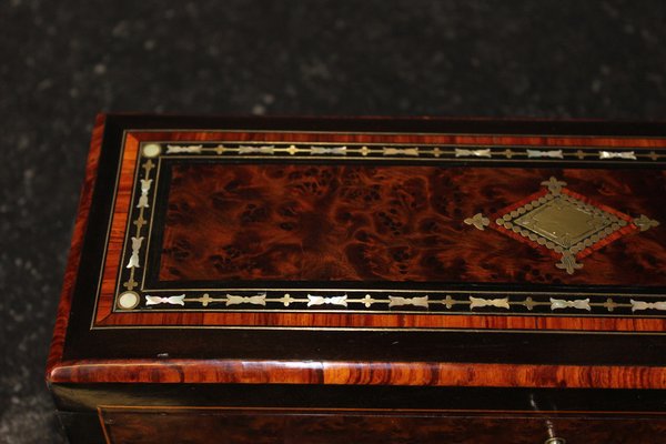 Napoleon III Time Jewelry Box in Marquetry-BCR-1742558