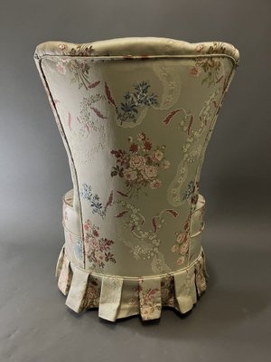 Napoleon III Toad Chair in Embroidered Silk, 1920s-EK-1703167