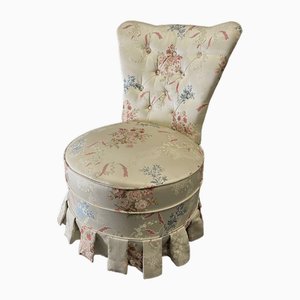 Napoleon III Toad Chair in Embroidered Silk, 1920s-EK-1703167