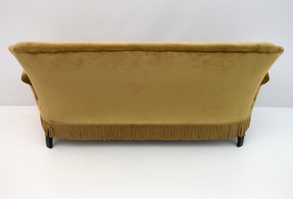 Napoleon III Velvet Sofa, 19th Century-FER-1306212