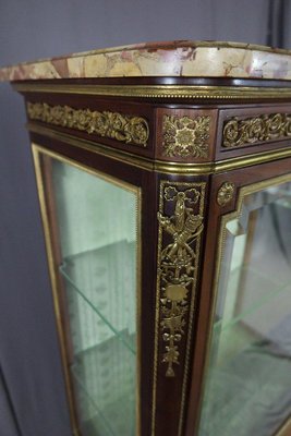 Napoleon III Vitrine Mahogany Showcase-WSV-1367306