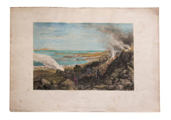 Napoli Landscape Original Etching on Paper, 19th Century-ZCI-784216