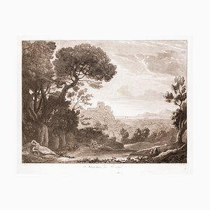 Narciso and Echo - Original B/W Etching after Claude Lorrain - 1815 1815-ZCI-757933