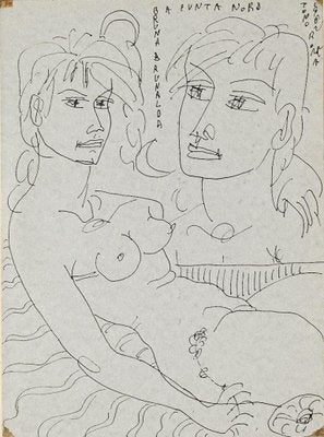 Narcissus - Pen on Paper by Tono Zancanaro - 1962 1962-ZCI-777706