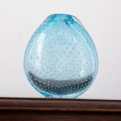 Nason Vase in Murano Browded Blue Color from Nasonmoretti, Italy-MPO-1735832