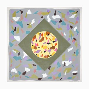 Natalia Roman, Camouflage Terrazzo Tiles II, 2022, Acrylic on Watercolor Paper-RWC-1223942