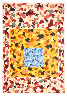 Natalia Roman, Color Field Patch Pattern, 2022, Acrylic on Watercolor Paper-RWC-1178841