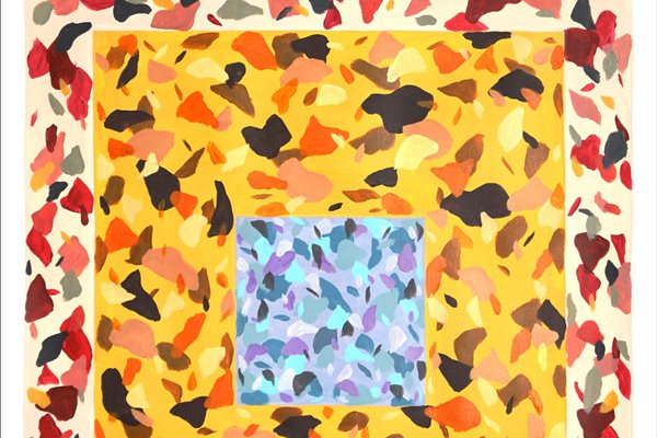 Natalia Roman, Color Field Patch Pattern, 2022, Acrylic on Watercolor Paper-RWC-1178841