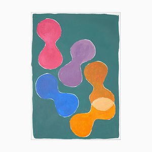 Natalia Roman, Pools of Colors I, 2022, Acrylic on Watercolor Paper-RWC-1313519