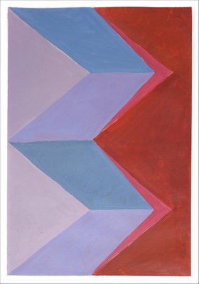 Natalia Roman, Rhombus Color Study, 2022, Acrylic on Watercolor Paper-RWC-1451970