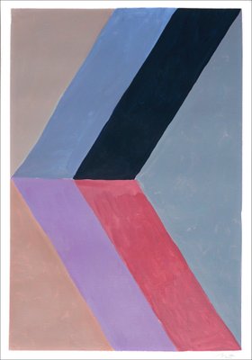 Natalia Roman, Rhombus Color Study, 2022, Acrylic on Watercolor Paper-RWC-1451970