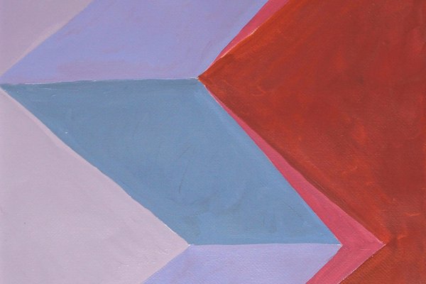 Natalia Roman, Rhombus Color Study, 2022, Acrylic on Watercolor Paper-RWC-1451970