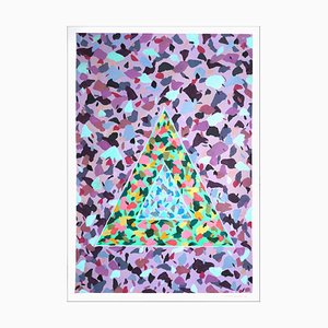 Natalia Roman, Space Age Clay Triangles, 2022, Acrylic on Watercolor Paper-RWC-1178842