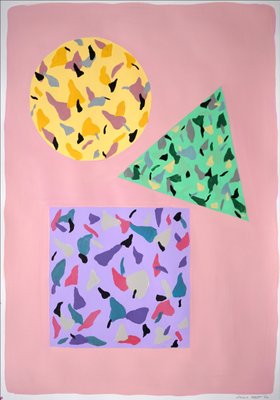 Natalia Roman, Square, Circle and Triangle, 2022, Acrylic on Watercolor Paper-RWC-1268899