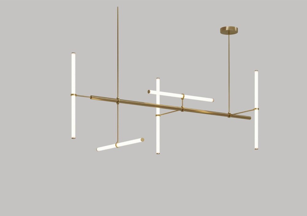 Natural Brass Light Object 023 by Naama Hofman