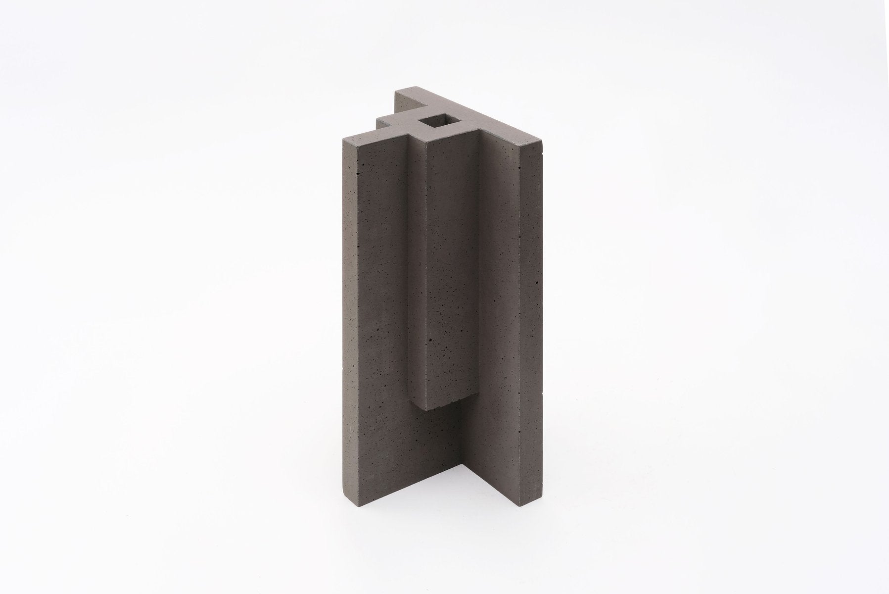 Natural Concrete Chandigarh I Vase by Paolo Giordano for I-and-I Collection