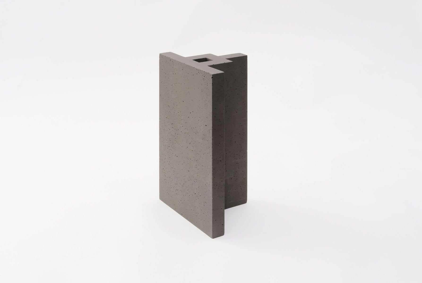 Natural Concrete Chandigarh I Vase by Paolo Giordano for I-and-I Collection