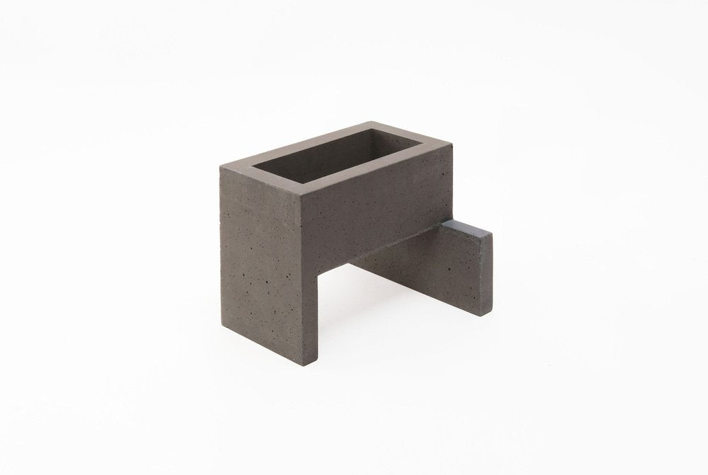 Natural Concrete Chandigarh III Vase by Paolo Giordano for I-and-I Collection