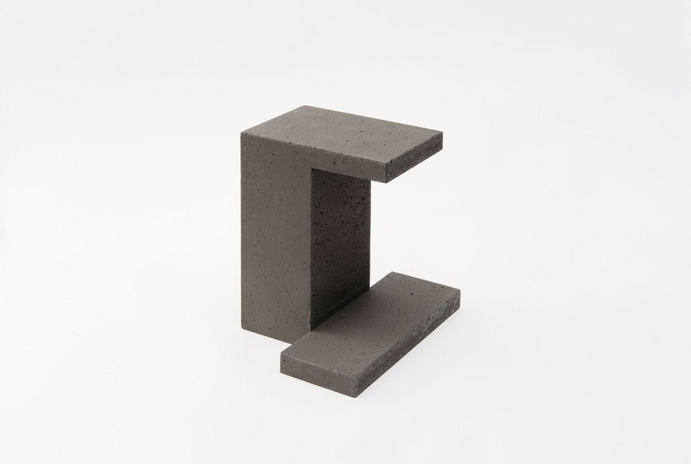 Natural Concrete Chandigarh III Vase by Paolo Giordano for I-and-I Collection