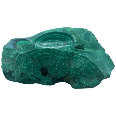 Natural Malachite Dish Bowl or Ashtray-YUW-810335