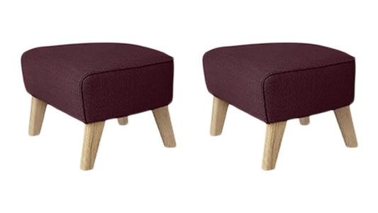 Natural Oak Raf Simons Vidar 3 My Own Chair Footstool by Lassen, Set of 2