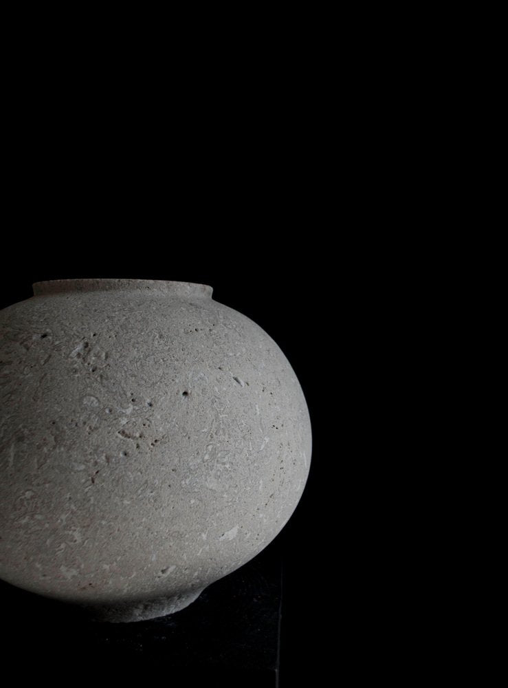 Natural Stone Moon Vase by Bicci De Medici