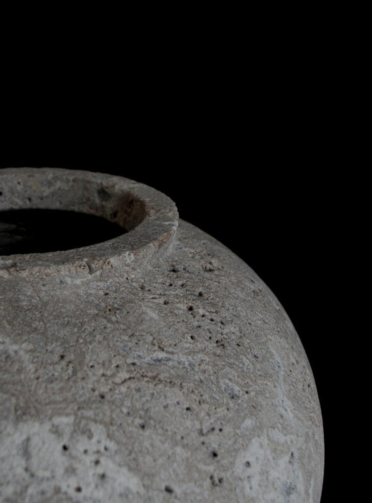 Natural Stone Moon Vase by Bicci De Medici