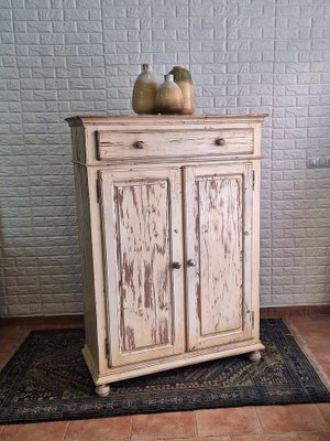 Naturally Distress Provenzal Pine Cabinet, 1980s-FRB-1735349